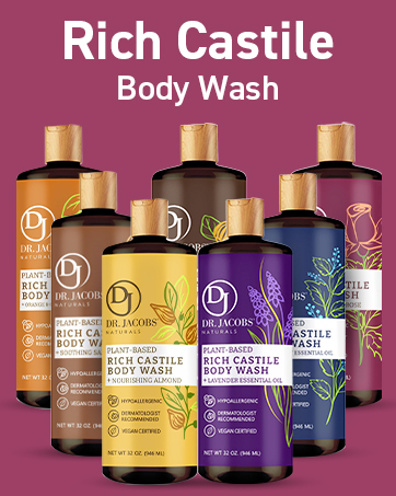 Dr Jacobs Naturals castile, soap, liquid, pure, unscented, organic, castile body wash eczema relief