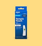 Amazon Basic Care Temple Touch Digital Thermometer, White
