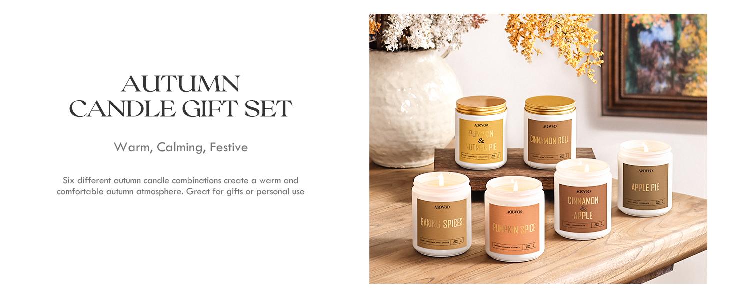 fall candles set