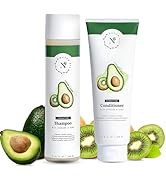 NaturAll Hydrating Shampoo & Conditioner Set with Kiwi & Avocado Oil – Nourishing, Cleansing Curl...