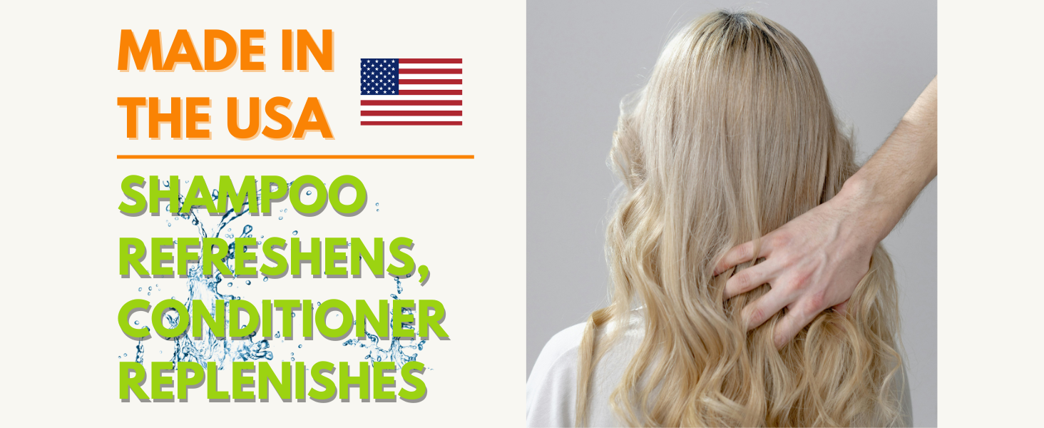 shampoo refreshens, conditioner replenishes