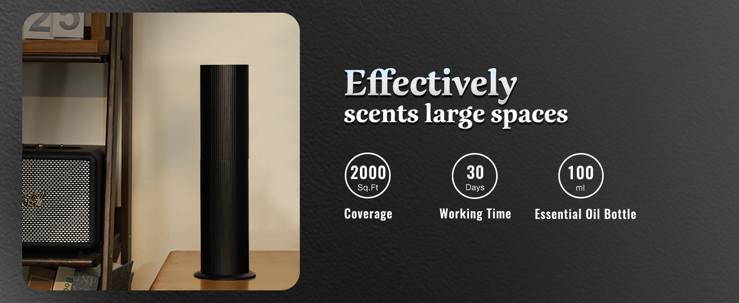 Bluetooth Waterless Diffuser, Essential Oil Diffuser for home with Cold Air Tech 100ML