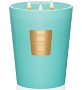 M&SENSE Summer Sea Air Scented Candle, 35 OZ Extra Large 3 Wick Natural Soy Wax Candles 150 Hours...