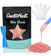 Wax Beads, 0.6lb Wax Beans for Hair Removal Sensitive Skin, Brazilian Coarse Waxing for Face, Bik...