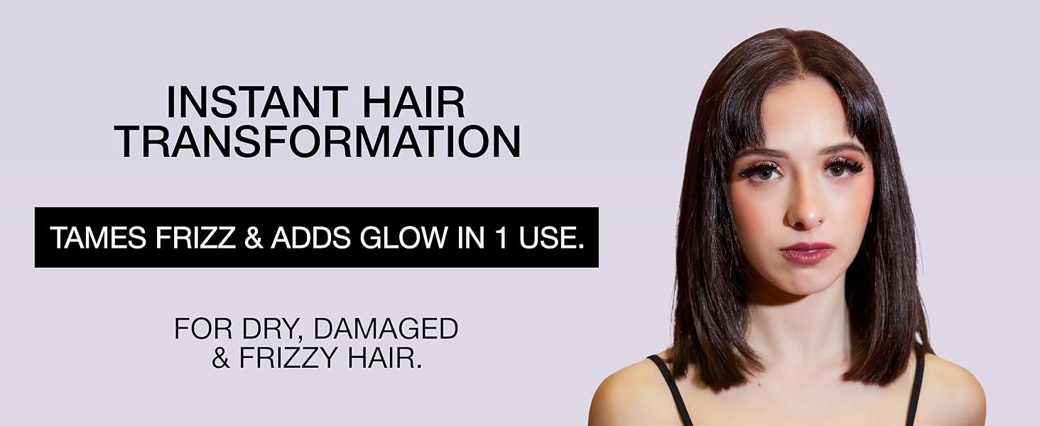 Tames frizz hair serum