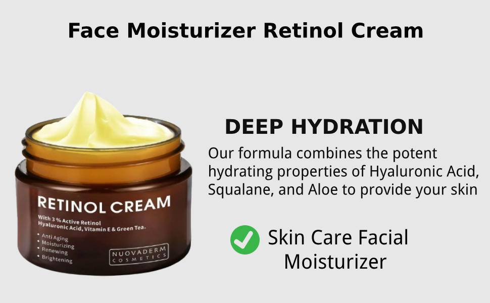 Face Moisturizer Retinol Cream