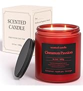 CHILLFLAME Cinnamon Candle, 14.1 oz Scented Candles for Home, 2 Wicks Blended Scents Aromatherapy...