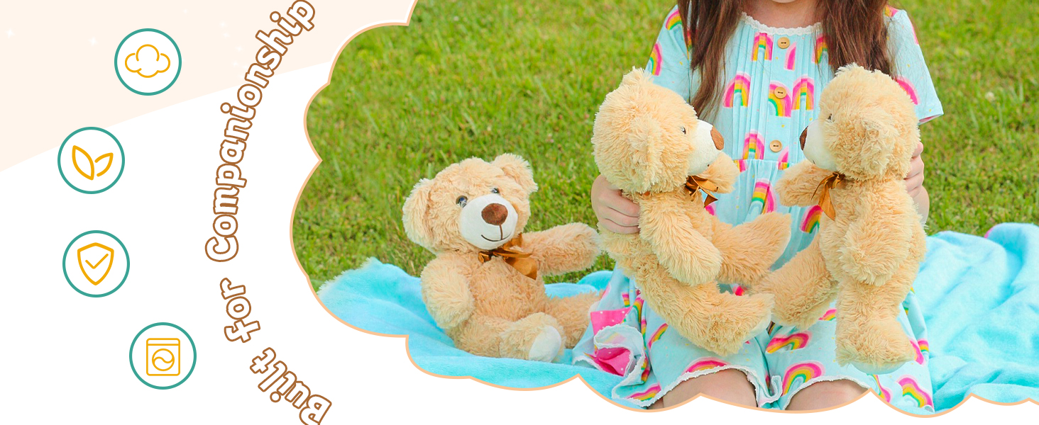 MorisMos teddy bear baby shower decoration kids party favors 
