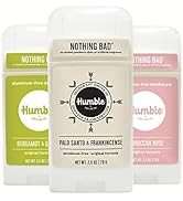 HUMBLE BRANDS Original Formula Aluminum-free Deodorant. Long Lasting Odor Control with Baking Sod...