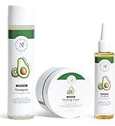 NaturAll 8.45 oz. Nourishing Shampoo, 8 oz. Twisting Paste & 3.38 oz. AvoKiwi Oil Set - Hydrating...