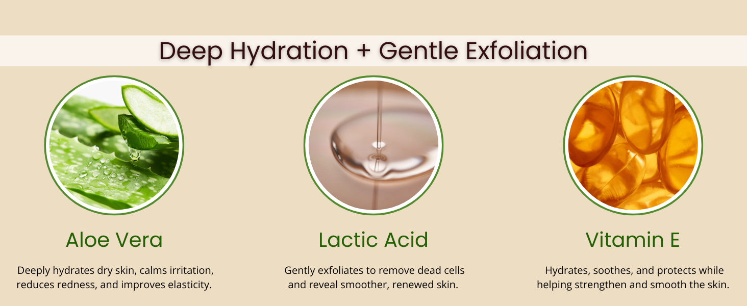 aloe vera vitamin e lactic acid exfoliating foot cream massage for feet moisturizer women men