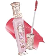 Flower Knows Violet Strawberry Rococo Glitter Lip Gloss-Moisturizing Tinted Lip Oil-Hydrating Glo...