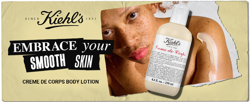kiehls creme de corps body lotion cream whipped butter neck face moisturizer dry skin