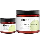Organic Hemorrhoid Cream & Relaxation Soak Bundle, Comprehensive Relief for Hemorrhoids Plus Full...