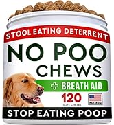 STRELLALAB No Poo Treats for Dogs - Coprophagia Stool Eating Deterrent - No Poop Eating for Dogs ...