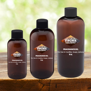 Bottles with Virginia Candle Supply logo