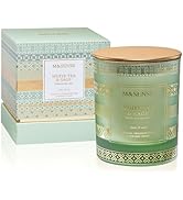 M&SENSE Soy Scented Candles White Tea & Sage, Non Toxic Natural Spring Candles 7.4oz 45 Hours Lon...