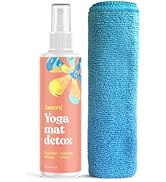ASUTRA Yoga Mat Cleaner Spray (Calming Citrus), 4 fl oz - No Slippery Residue, Organic Essential ...