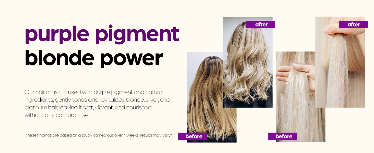 Purple hair mask for blonde 8oz