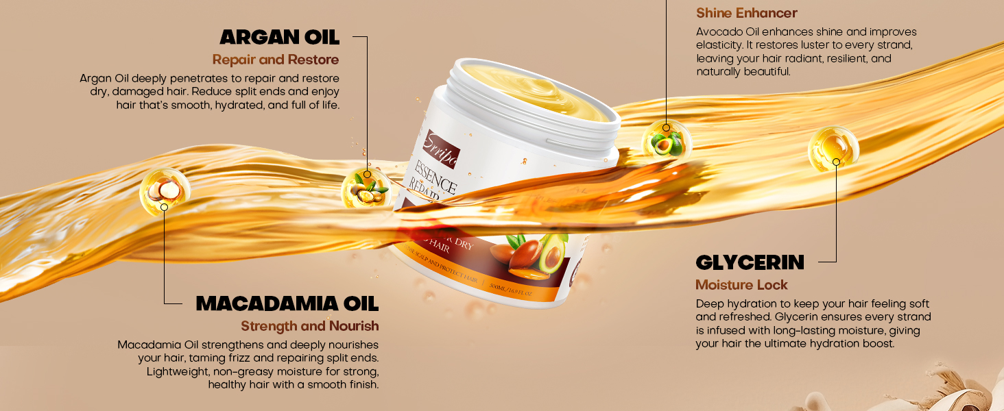 Srripo Salon Quality Hair Mask for Deep Conditioning