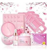 Skin Care Set,Cherry Blossom Skin Care Sets & Kits, Skin Care Kit For Women & Girls,Skincare Gift...