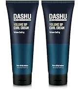 DASHU Daily Volume Up Curl Cream | Hair Curling Cream for Men & Women w/Vegetable Oil & Protein I...