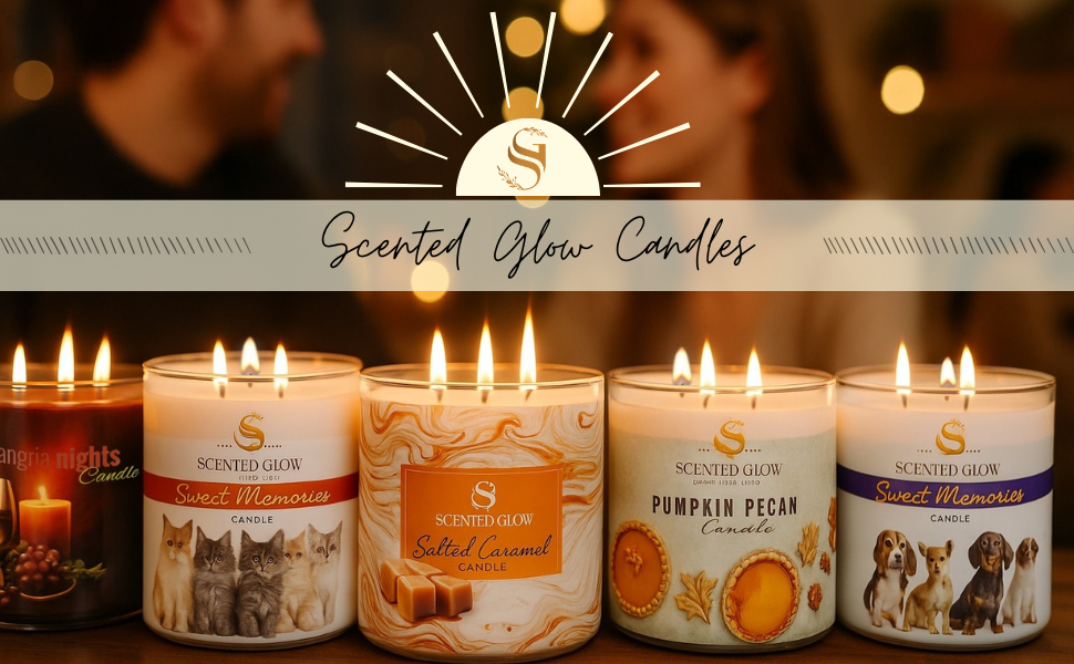 scented glow candles home