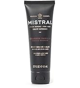 Mistral Bourbon Vanilla Post Shave Balm | Soothing Aftershave for Men with Aloe & Jojoba Oil | No...