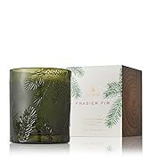 Green Molded Glass Candle