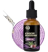 Hair Oil with Rosemary, Onion, and Black Seed - Organic Formula for Hair Growth and Hair Loss Con...