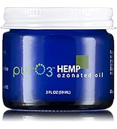 PurO3 Fully Ozonated Hemp Oil - Pure, Natural, Skin Care for Face & Body from Ozonated, Oxygenate...