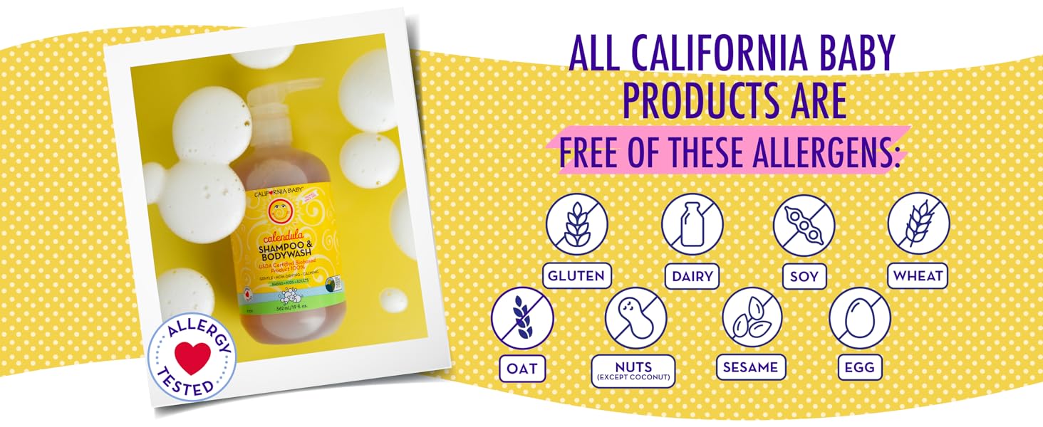Free of Common Allergens. Free of gluten, soy, sesame, oat, dairy, and nuts (except coconut)