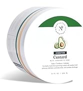 NaturAll Avocado & Kiwi Curl Defining Gel – Strong Hold Curling Custard for Curly Hair – Crunch F...