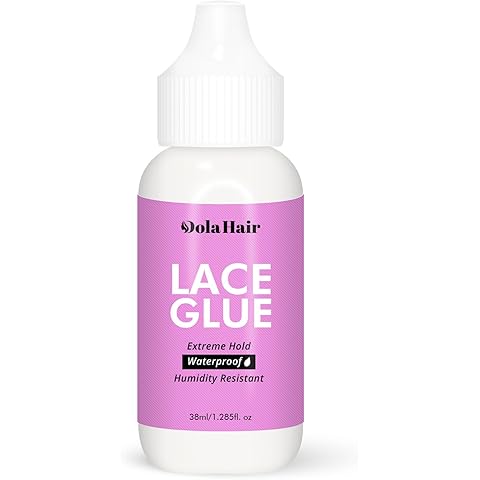Dolahair Extreme Hold Lace Glue for Wigs, Waterproof, Invisible Bonding, 1.3 Ounce