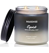 M&SENSE Egoist - Lavender Sandalwood Scented Candles for Men, 2 Wick Large Natural Soy Candle 11....