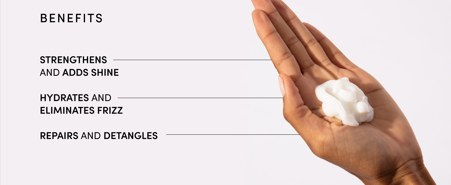 hydrolyzed keratin is added for frizz control and taming flyaways