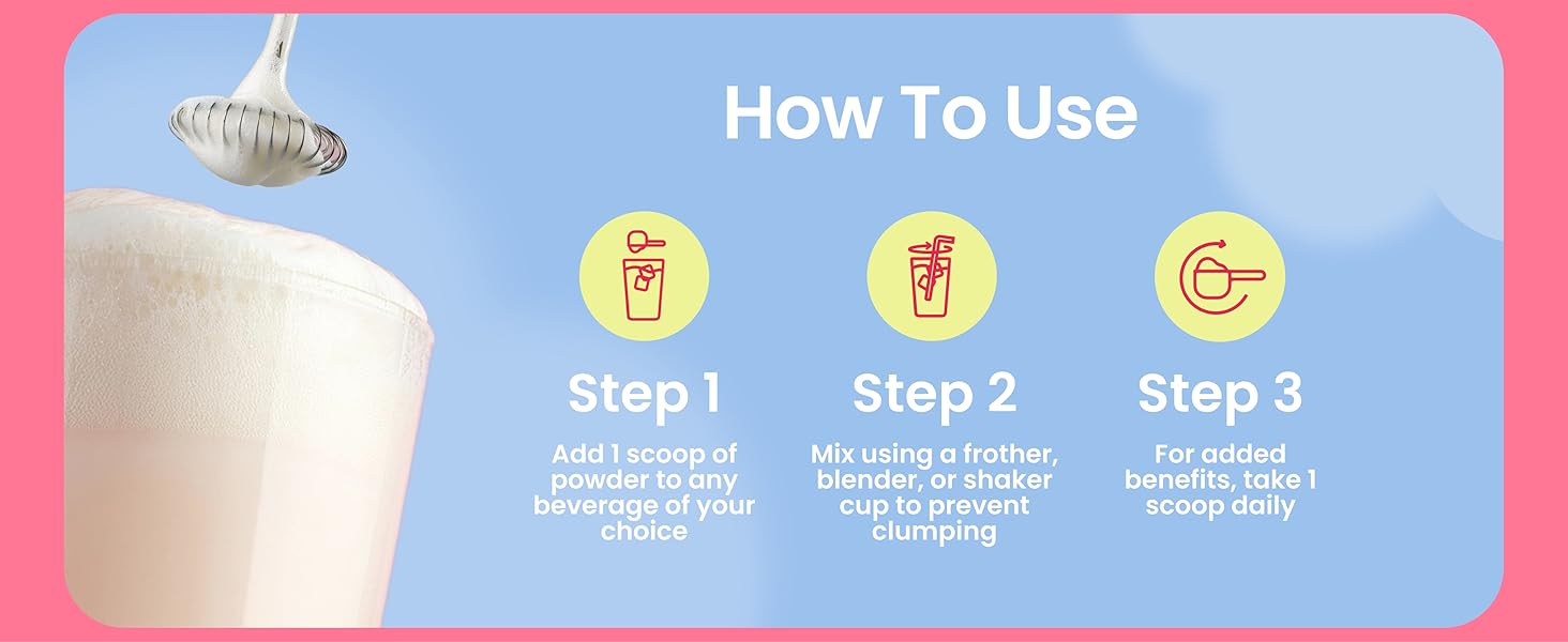 How to use: Add 1 scoop to drink, mix well, and take daily for optimal benefits.