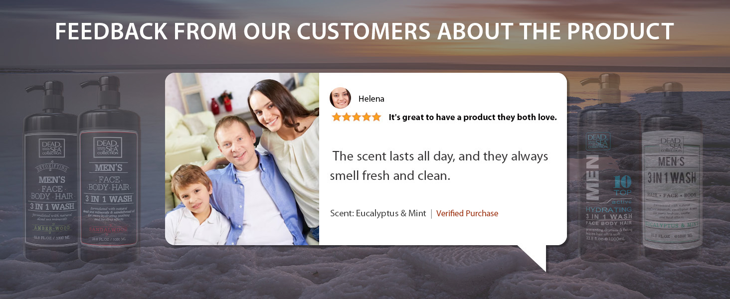 Feedback from our customers about the product