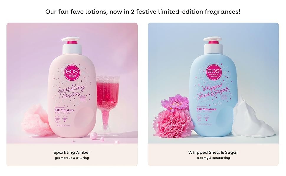 Our fan fave lotions, now in 2 festive limited-edition fragrances!