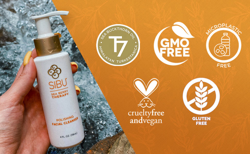 Sibu omega 7 Sea buckthorn Facial Cleanser healthy skin moisturize