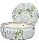 M&SENSE Soothing Eucalyptus Scented Candles, Large 3 Wick Soy Tin Candle, Over 40 Hour Burning Ti...