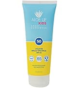 Aloe Up Kids SPF 50 Sunscreen - Gentle Sunscreen Protects from UV with Aloe/Quick-drying, Non-gre...