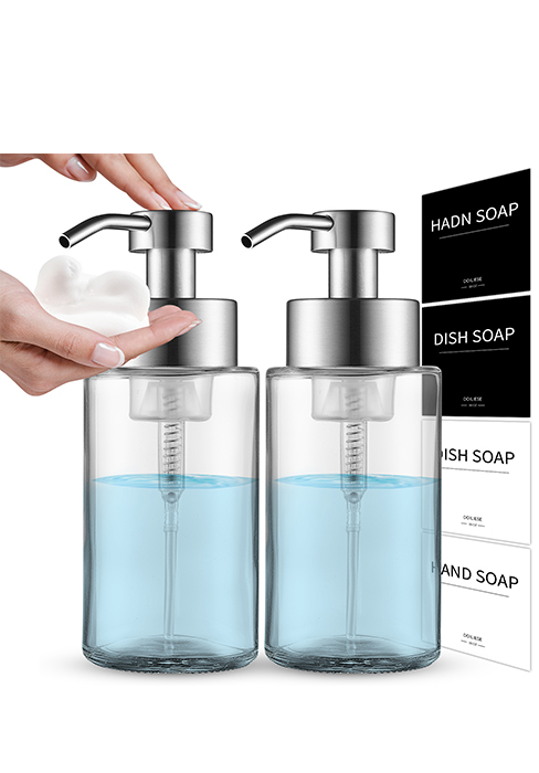 glass foam soap dispenser