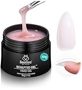 Beetles Builder Gel Nude Pink Sculpted Gel High Hardness for Nail Extension Broken Repair Protect...