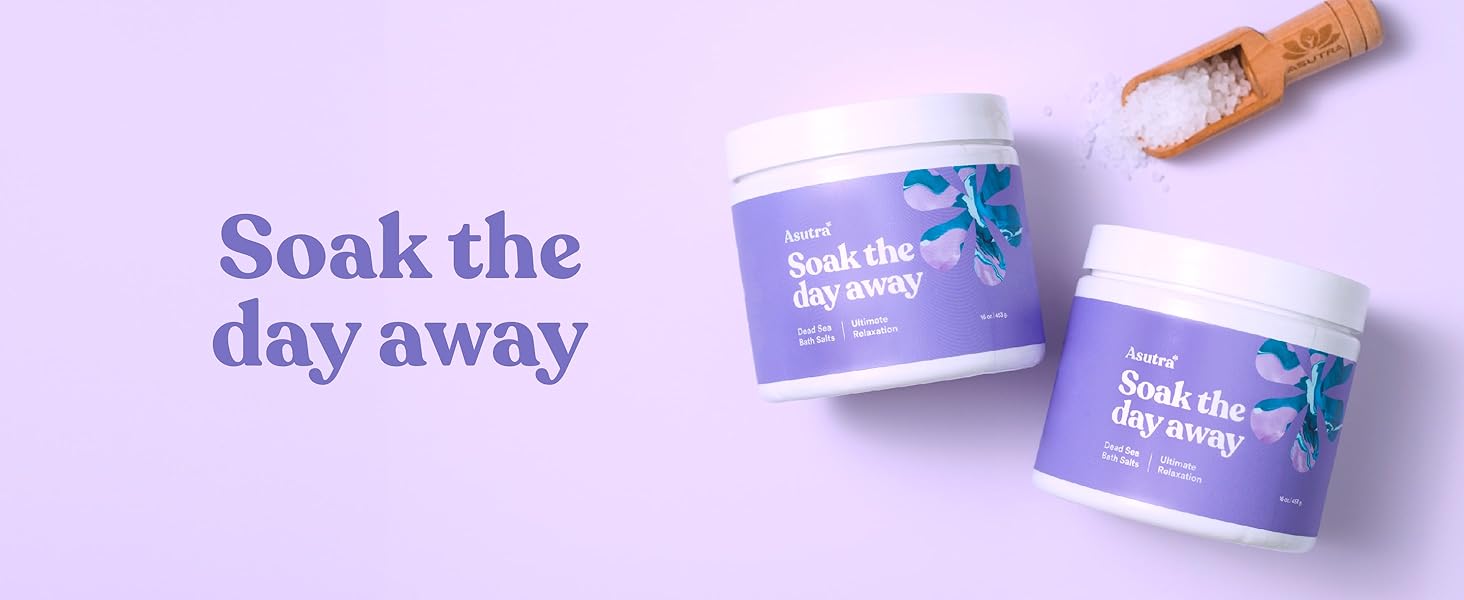 bath salts lavender relaxation soak bath tub dead sea salt essential oil