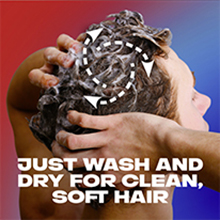 JUST WASH AND DRY FOR CLEAN, SOFT HAIR