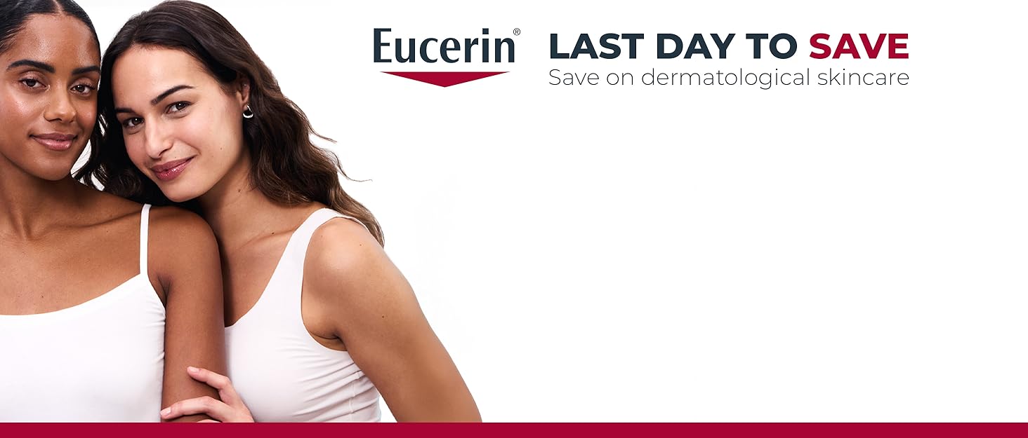 eucerin logo with two young models
