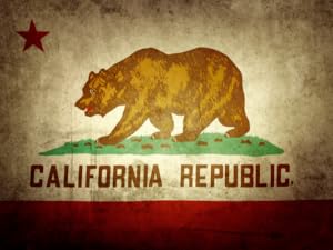 vintage photo of the California flag