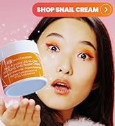 Korean Skincare model holding a jar of Seoul Ceuticals Snail Mucin Moisturizer Cream