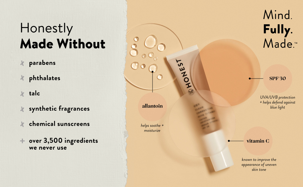 honest, beauty, facial, care, vitamin c, radiance, serum, glow, complexion, firming, smoothing